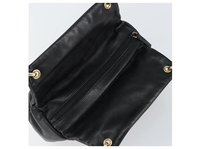 Borsa a Mano in Pelle Gucci Bamboo Nera Oro 000 1014 0575 Auth 149974 Nero D'oro - vista 6
