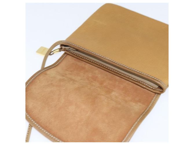 LOEWE Borsa a Spalla Anagram Pelle Beige Oro Auth BA7341 D'oro - vista 10