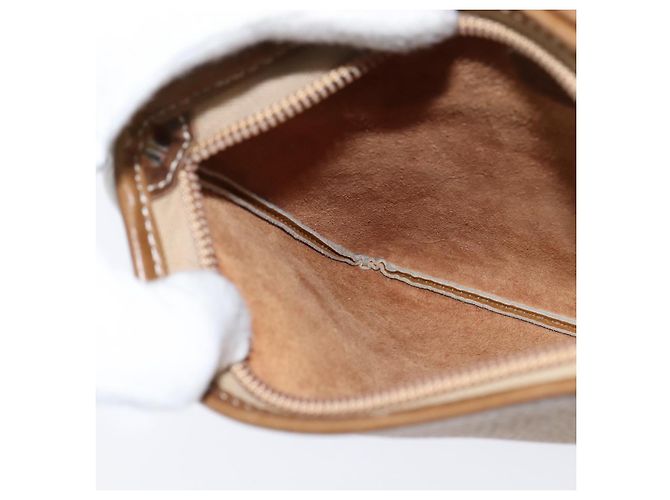 LOEWE Borsa a Spalla Anagram Pelle Beige Oro Auth BA7341 D'oro - vista 18
