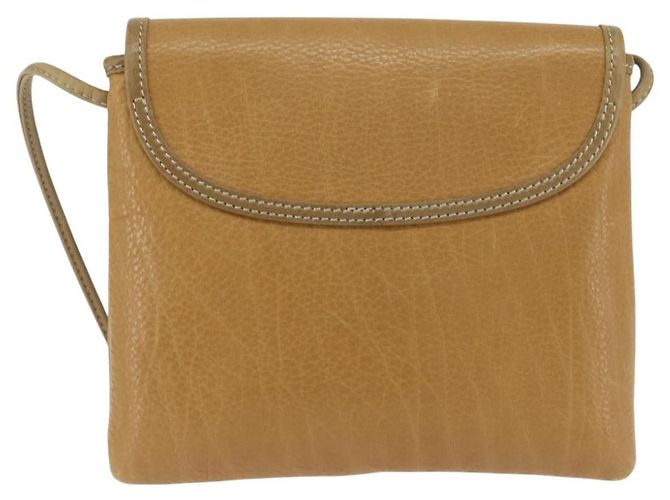 LOEWE Borsa a Spalla Anagram Pelle Beige Oro Auth BA7341 D'oro - vista 2