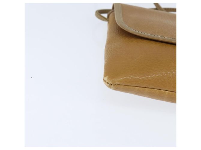 LOEWE Borsa a Spalla Anagram Pelle Beige Oro Auth BA7341 D'oro - vista 9