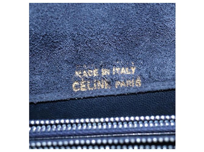 Borsa a Spalla CÉLINE Carrozza Smalto Nero Oro Auth 149158 D'oro - vista 16