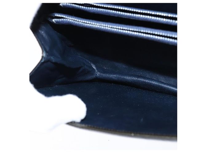 Borsa a Spalla CÉLINE Carrozza Smalto Nero Oro Auth 149158 D'oro - vista 19