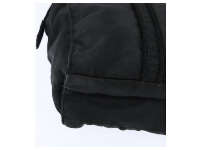 Borsa Tote PRADA Nylon Nero Argento Auth bs30431 - vista 16
