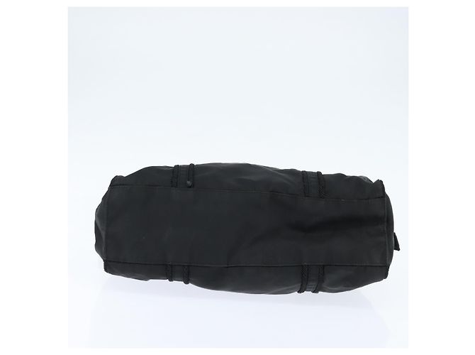 Borsa Tote PRADA Nylon Nero Argento Auth bs30431 - vista 5