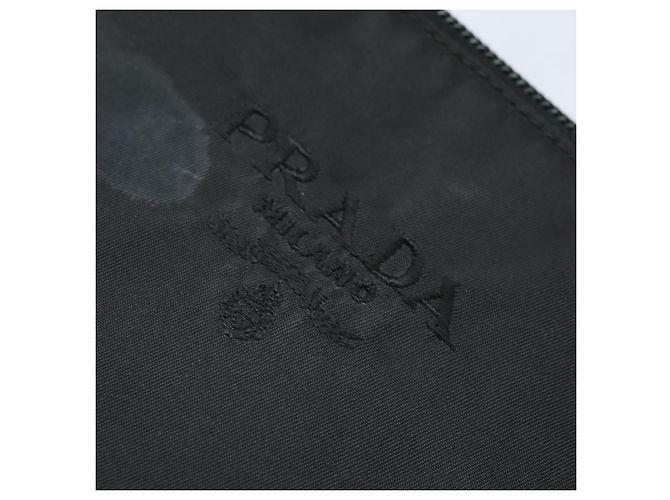 Borsa Tote PRADA Nylon Nero Argento Auth bs30431 - vista 9