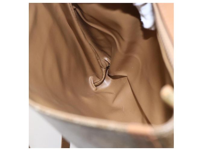 Céline Borsa a Spalla in Tela Macadam CELINE PVC Beige Oro Auth 149041 D'oro - vista 19