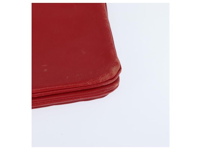 Céline Borsa a Spalla CELINE Trio in Pelle Rossa e Oro Auth fm4933 Rosso D'oro - vista 11