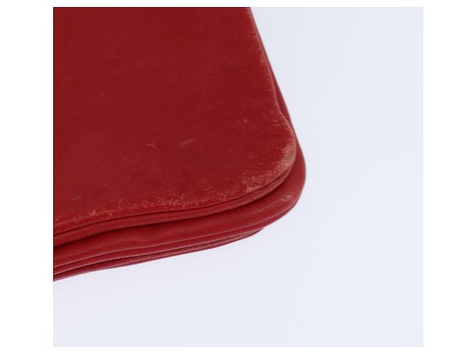 Céline Borsa a Spalla CELINE Trio in Pelle Rossa e Oro Auth fm4933 Rosso D'oro - vista 13