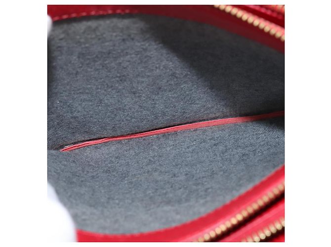 Céline Borsa a Spalla CELINE Trio in Pelle Rossa e Oro Auth fm4933 Rosso D'oro - vista 20