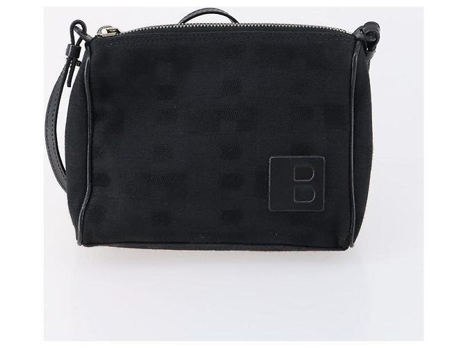 BALLY Borsa a Spalla Pelle Nylon PVC 4Set Nero Marrone Auth bs30281 - vista 22