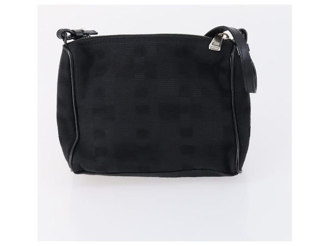 BALLY Borsa a Spalla Pelle Nylon PVC 4Set Nero Marrone Auth bs30281 - vista 23