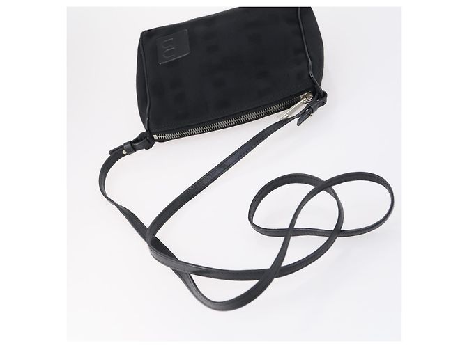 BALLY Borsa a Spalla Pelle Nylon PVC 4Set Nero Marrone Auth bs30281 - vista 25
