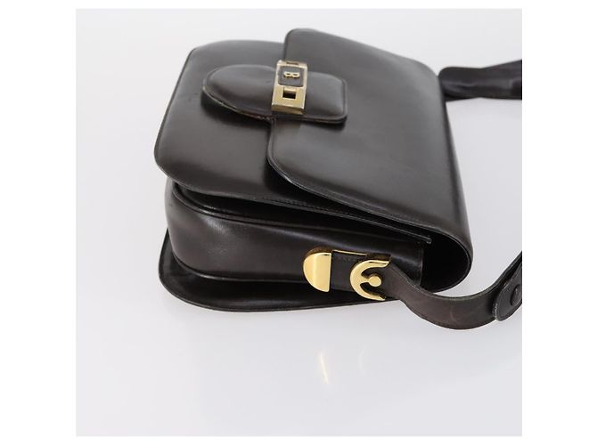 BALLY Borsa a Spalla Pelle Nylon PVC 4Set Nero Marrone Auth bs30281 - vista 4