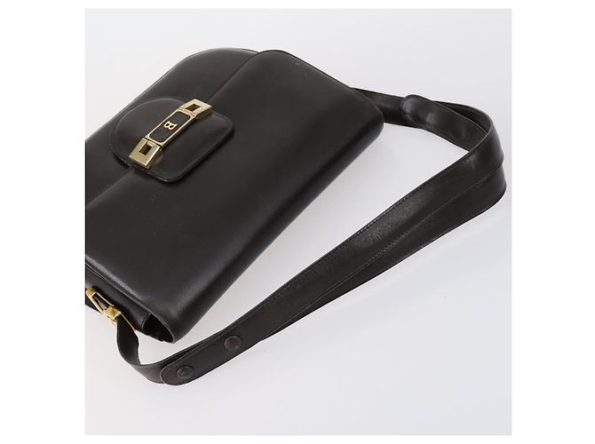 BALLY Borsa a Spalla Pelle Nylon PVC 4Set Nero Marrone Auth bs30281 - vista 5