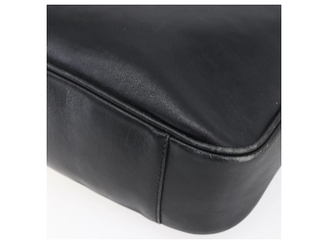 Borsa a Spalla in Pelle Gucci Bamboo 2way Nera Oro 001 3754 1639 Auth 149973 Nero D'oro - vista 14