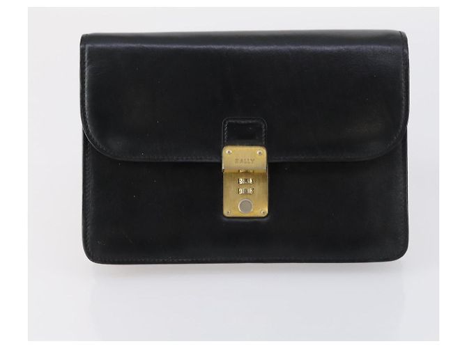 BALLY Borsa Tote Pelle Nylon PVC 5Set Nero Beige Auth bs30296 - vista 12