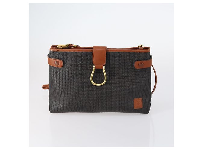 BALLY Borsa Tote Pelle Nylon PVC 5Set Nero Beige Auth bs30296 - vista 7