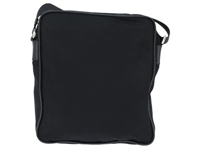 Borsa a Spalla PRADA Nylon Nero Argento Autentica am9554 - vista 13