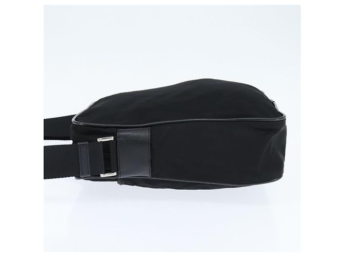 Borsa a Spalla PRADA Nylon Nero Argento Autentica am9554 - vista 3