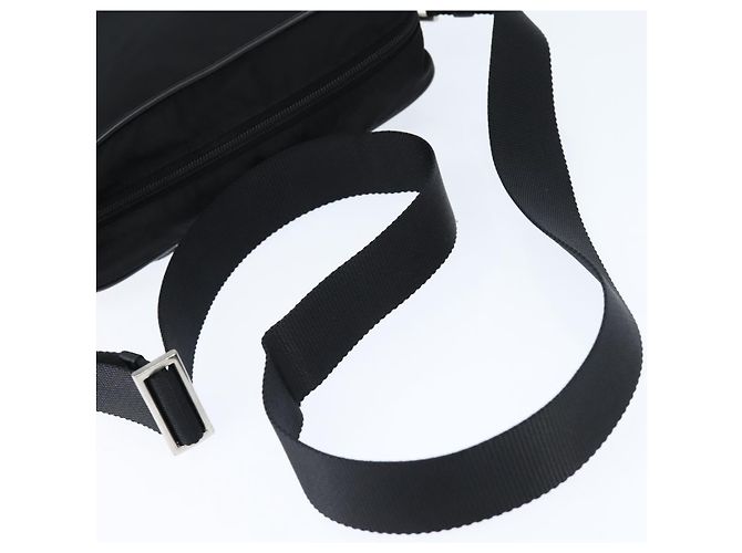 Borsa a Spalla PRADA Nylon Nero Argento Autentica am9554 - vista 7
