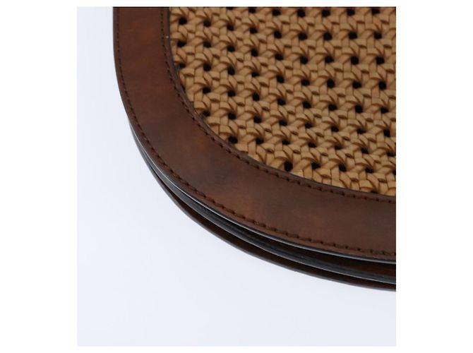 Autre Marque Borsa a spalla Stella McCartney in poliestere marrone oro Auth BA7348 D'oro - vista 12