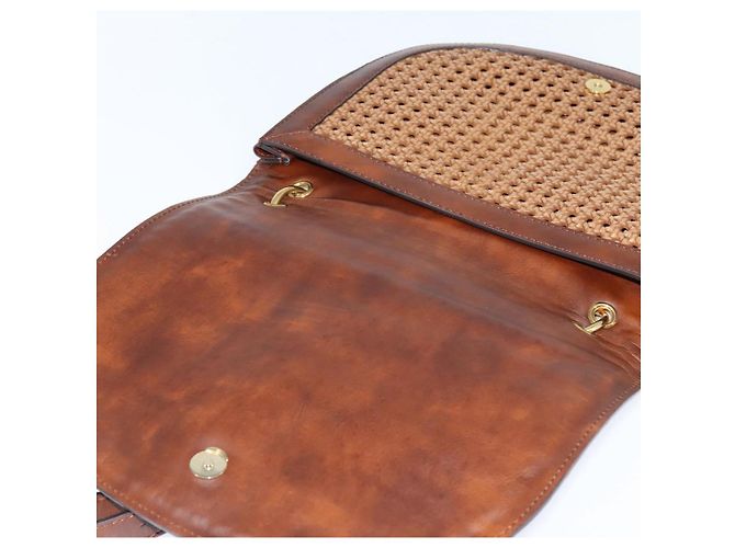 Autre Marque Borsa a spalla Stella McCartney in poliestere marrone oro Auth BA7348 D'oro - vista 14