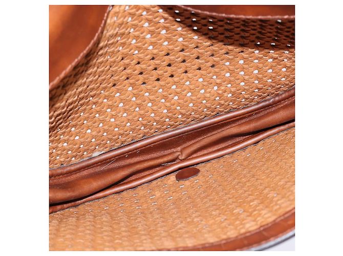 Autre Marque Borsa a spalla Stella McCartney in poliestere marrone oro Auth BA7348 D'oro - vista 16