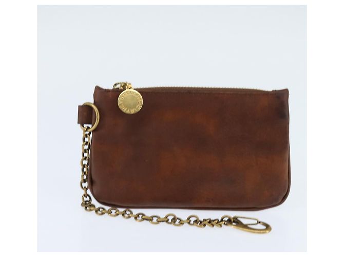 Autre Marque Borsa a spalla Stella McCartney in poliestere marrone oro Auth BA7348 D'oro - vista 19