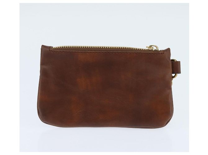 Autre Marque Borsa a spalla Stella McCartney in poliestere marrone oro Auth BA7348 D'oro - vista 20