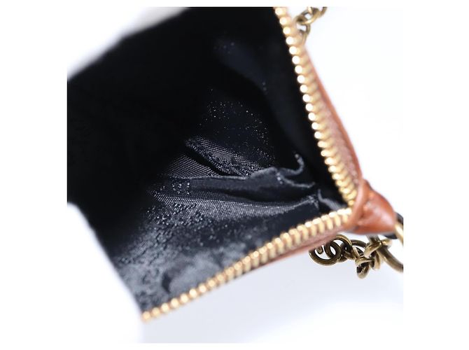 Autre Marque Borsa a spalla Stella McCartney in poliestere marrone oro Auth BA7348 D'oro - vista 28