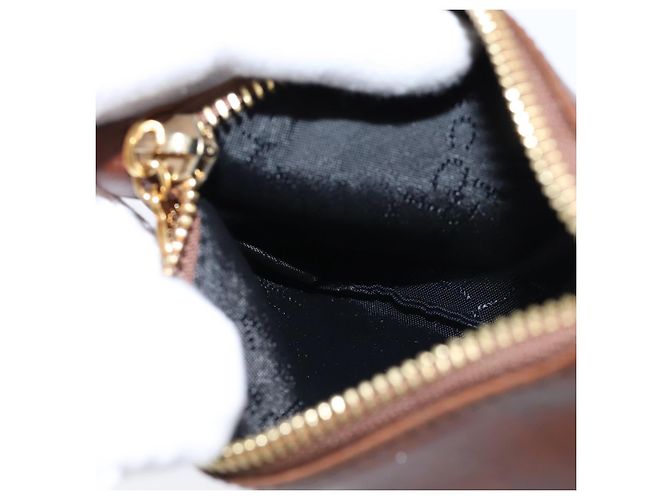 Autre Marque Borsa a spalla Stella McCartney in poliestere marrone oro Auth BA7348 D'oro - vista 29