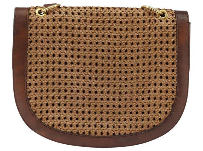 Autre Marque Borsa a spalla Stella McCartney in poliestere marrone oro Auth BA7348 D'oro - vista 3