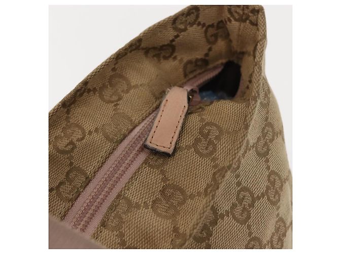 Borsa Tote in Canvas GG Gucci Beige Oro 131230 Auth BA7274 D'oro - vista 15