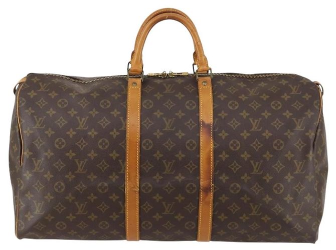 LOUIS VUITTON Borsa Boston Monogram Keepall 55 M41424 LV Auth BA5651 Monogramma - vista 13