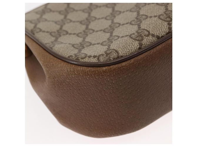 Borsa a Spalla Gucci GG Supreme Web Sherry Line PVC Beige 116 02 024 Auth ep11422 D'oro - vista 12
