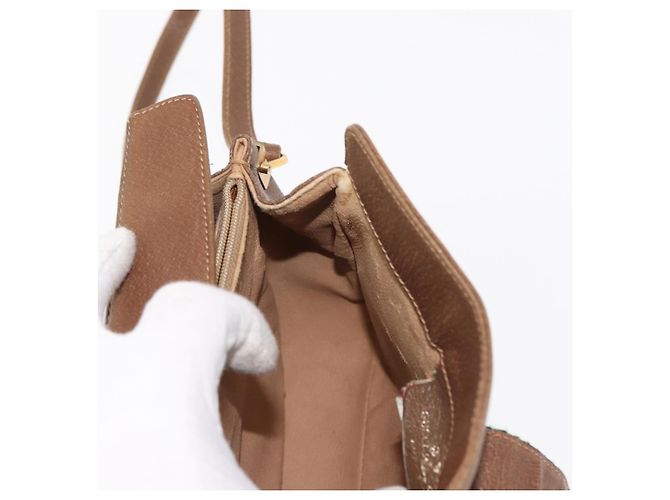Borsa a Spalla Gucci GG Supreme Web Sherry Line PVC Beige 116 02 024 Auth ep11422 D'oro - vista 17