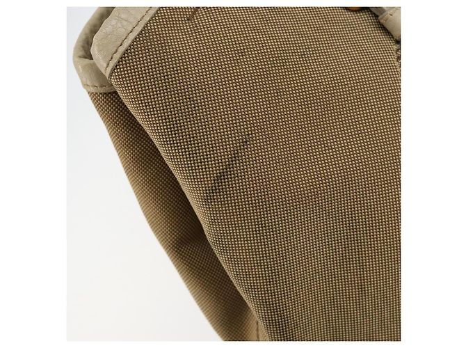 PRADA Borsa a mano in tela beige oro Auth 146705 D'oro - vista 15