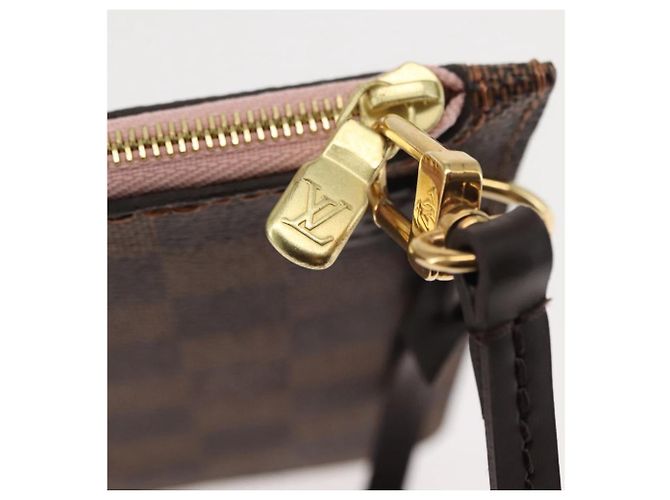 LOUIS VUITTON Bolsa Accesorio Neverfull MM Damier Ebene LV Auth BA6975 - vista 10