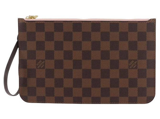 LOUIS VUITTON Bolsa Accesorio Neverfull MM Damier Ebene LV Auth BA6975 - vista 13
