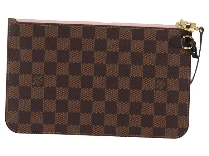 LOUIS VUITTON Bolsa Accesorio Neverfull MM Damier Ebene LV Auth BA6975 - vista 2