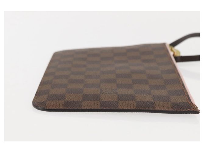 LOUIS VUITTON Bolsa Accesorio Neverfull MM Damier Ebene LV Auth BA6975 - vista 3