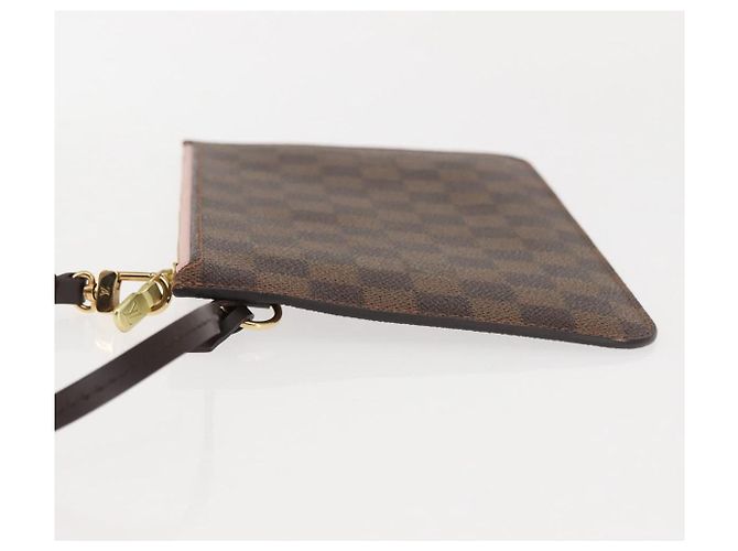 LOUIS VUITTON Bolsa Accesorio Neverfull MM Damier Ebene LV Auth BA6975 - vista 4