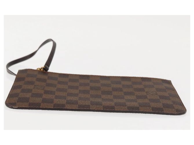 LOUIS VUITTON Bolsa Accesorio Neverfull MM Damier Ebene LV Auth BA6975 - vista 5