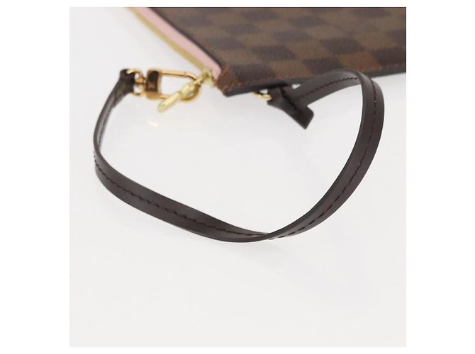 LOUIS VUITTON Bolsa Accesorio Neverfull MM Damier Ebene LV Auth BA6975 - vista 7