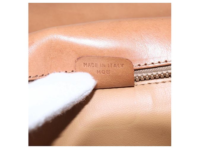 Céline Borsa a Spalla in Tela Macadam CELINE PVC Beige Oro Auth BA7051 D'oro - vista 22