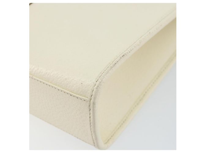 Borsa a mano GUCCI Jackie in pelle bianca e argento 002 1065 3444 Auth ep11352 Bianco - vista 10