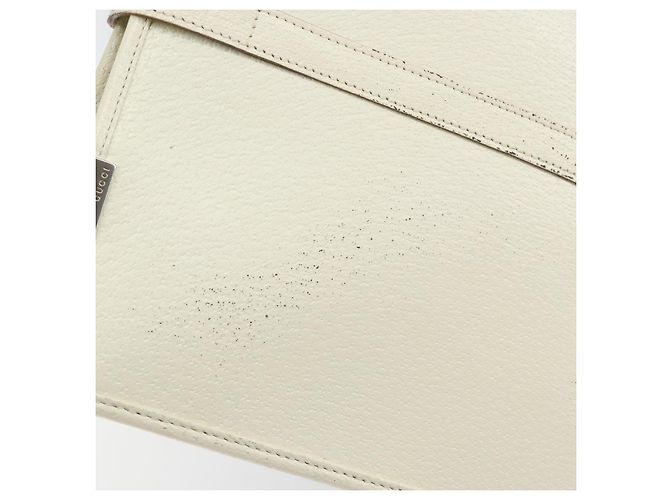 Borsa a mano GUCCI Jackie in pelle bianca e argento 002 1065 3444 Auth ep11352 Bianco - vista 14