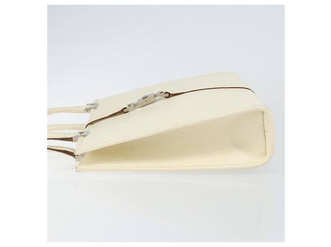 Borsa a mano GUCCI Jackie in pelle bianca e argento 002 1065 3444 Auth ep11352 Bianco - vista 5