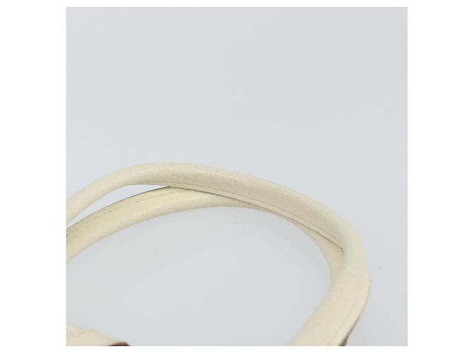 Borsa a mano GUCCI Jackie in pelle bianca e argento 002 1065 3444 Auth ep11352 Bianco - vista 8